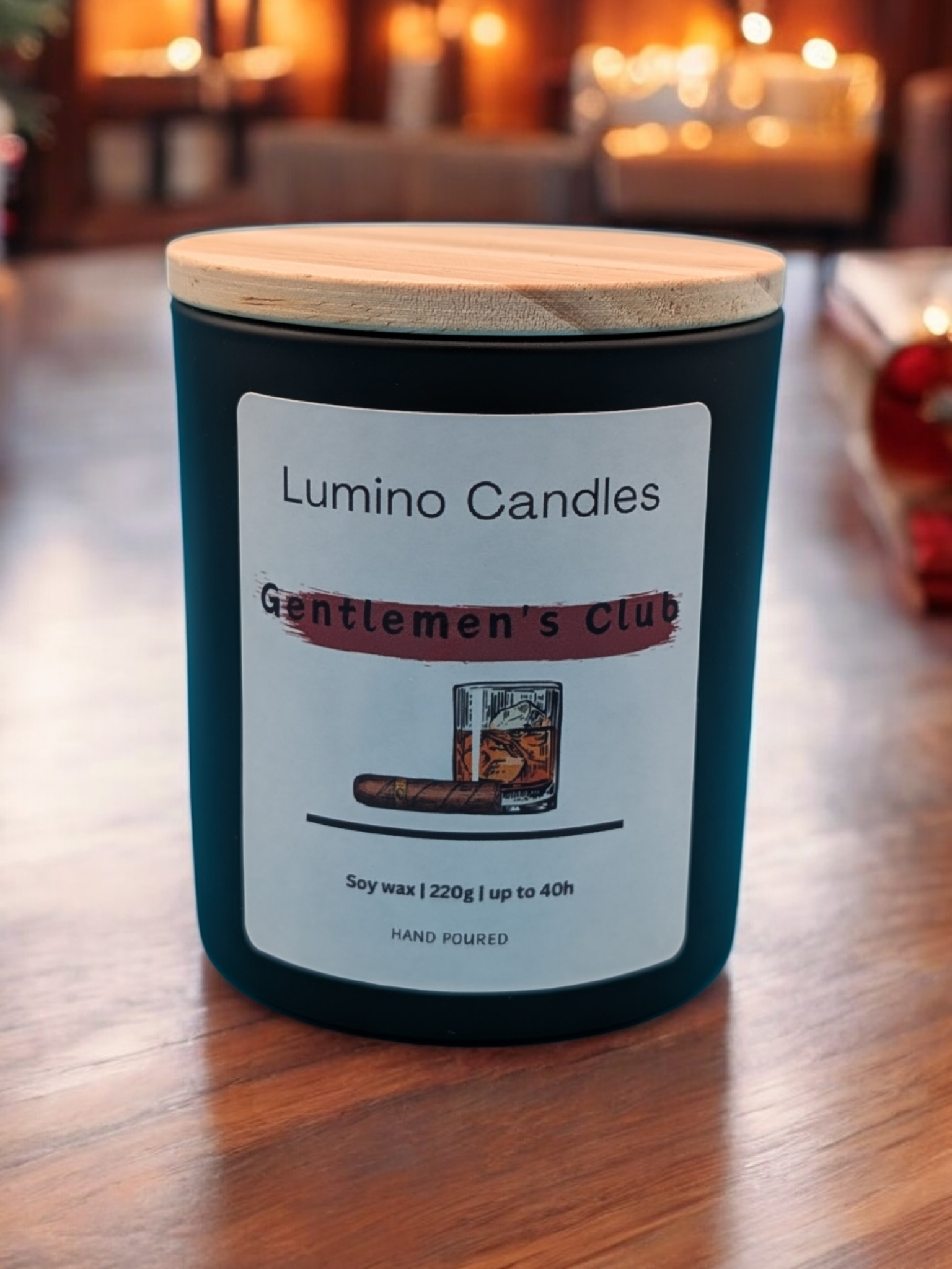 🤵 Gentlemen’s Club – Sophisticated & Smoky Candle